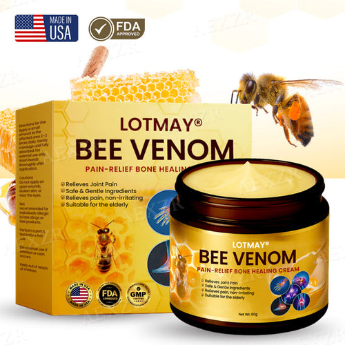 🔥LOWEST PRICE !!! - 50% OFF🌿 LOTMAY® Bee Venom Pain-Relief Bone Healing Cream (5𝟘% 𝕆𝔽𝔽 𝗘𝗡𝗗𝗦 𝗜𝗡 𝟭𝟬 𝗠𝗜𝗡𝗨𝗧𝗘𝗦)