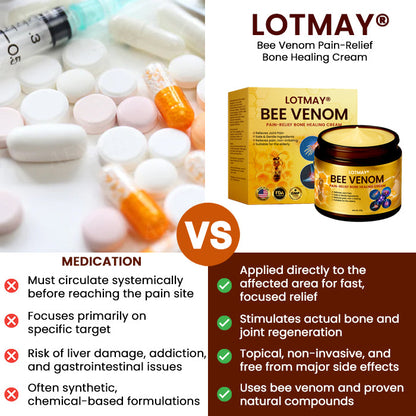 🔥LOWEST PRICE !!! - 50% OFF🌿 LOTMAY® Bee Venom Pain-Relief Bone Healing Cream (5𝟘% 𝕆𝔽𝔽 𝗘𝗡𝗗𝗦 𝗜𝗡 𝟭𝟬 𝗠𝗜𝗡𝗨𝗧𝗘𝗦)