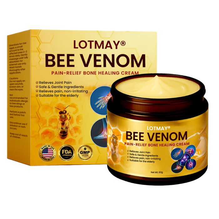 🔥LOWEST PRICE !!! - 50% OFF🌿 LOTMAY® Bee Venom Pain-Relief Bone Healing Cream (5𝟘% 𝕆𝔽𝔽 𝗘𝗡𝗗𝗦 𝗜𝗡 𝟭𝟬 𝗠𝗜𝗡𝗨𝗧𝗘𝗦)